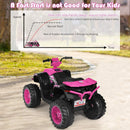 Kids' 4-Wheel Ride-On Car with USB and Music Features