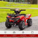 Electric Battery-Powered 4-Wheeler ATV Ride-On Toy for Kids, Red