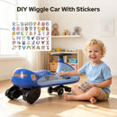 ELEMARA 12V Pedal-Activated Electric Wiggle Car with Flashing Bottom Light