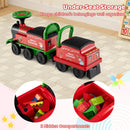 6V Electric Ride-On Train Toy with Under-Seat Storage and Carriage