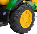 Peg Perego John Deere Ground Force 12 Volt Extra-Large Ride-On Tractor with Trailer