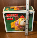 Retro 1980s Happy Dog Wind-Up Toy from CHI LAND, TAIWAN