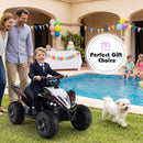 12V Battery-Powered 4-Wheeler Ride-On Toy with Sound, Lights, USB Connectivity, and Wireless Features