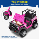 24V 4WD Electric Ride On Car for 2 with Remote Control, Bluetooth, and LED Lights, 3-in-1