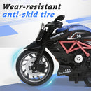 MQDMINI Set of 4 Pull-Back Motorcycles, Black, 5.9 x 3.14 x 7.87 inches