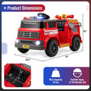 12V Electric Car Toy with Water Cannon, Communication System, Shovel, Wrench, and Music Features