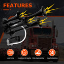 Super Loud 12V Train Air Horn Kit with 4 Speakers for Trucks and Cars