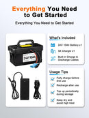 24V 10Ah Rechargeable Battery for Children's Ride-On Vehicles, Reliable Replacement Power Source