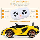 12V Electric Yellow Lamborghini SIAN Ride-On Car for Kids