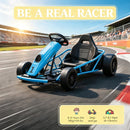 Electric Blue Go Kart for Kids Ages 8-12