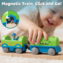Dinosaur-Themed Electric Train Set for Young Children