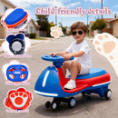 12V Dual-Function Kids Electric Wiggle Car with Bluetooth, LED Lights, and Durable Frame for Ages 3-8