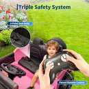 Pink 24V Electric Truck for Kids with Two-Seater Design