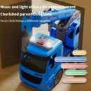 Bright Yellow Mini Crane Toy with Lights for Kids