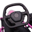 Pink 24V Electric Drift Go Kart for Kids Ages 8-12 with Dual Speed Options