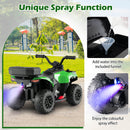 6V Children's Ride-On ATV with Music, Spray Feature, USB Port, and Storage Box