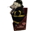Playful Paws Light-Up Dalmatian Firefighter Plush Toy
