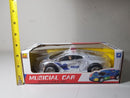 LED Light-Up Police Cruiser Toy with Siren and Bump-and-Go Motion