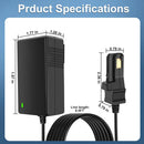 EGK 12V Battery Charger with 6.6ft Cable, Black
