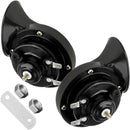 2 Pack High-Volume 12V Waterproof Snail Electric Car Horns, 300DB Sound Output