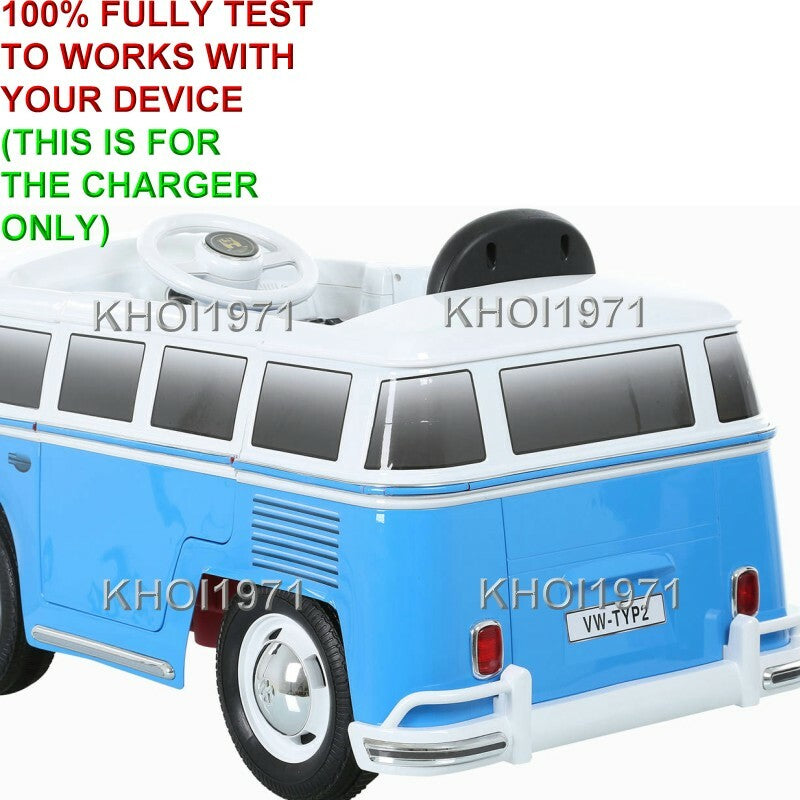 AC Wall Charger Adapter for Volkswagen Bus Type 2 T1 Ride-On Vehicle Model W487AC-B