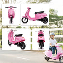 Pink 24V Electric Motorcycle for Kids with 3 Speeds, Rear Suspension, and LED Lights