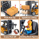 2.4GHz Remote-Controlled Forklift Truck with Trailer and Spray功能