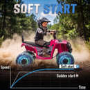 Pink Electric ATV Ride-On Car Toy for Girls Aged 3-8 Years