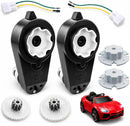 Set of 2 - 12V RS550 Motors with Steel Gearbox for Kids' Ride-On Cars
