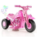 Battery-Powered 6V Kids Motorcycle with Bubble Maker and LED Music