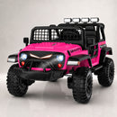 24V 4WD Kids 2-Seater Ride-On Car with 85W Motors, Remote Control, LED Lights & Music, Suitable for Ages 3+