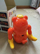 1986 Retro Funny Bear Battery-Operated Tumbling Toy with Original Packaging