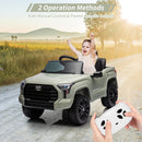 Toyota 12V Kids Electric Ride-On Truck with Remote Control, MP3, and LED Lights