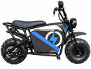 Evolt Black Electric Mini Bike 48V 1000W by MotoTec