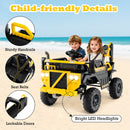 24V Electric Ride-On Excavator with Remote Control and 4WD Capability