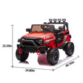 24V Electric Kids Truck with 400W Motor, Remote Control & 4-Wheel Suspension