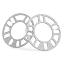 5mm Wheel Spacers for 4 and 5 Lug Vehicles, Set of 2 Universal Thin Spacers