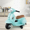 Children's Licensed Vespa Ride-On Motorcycle with LED Headlight and Horn Sound