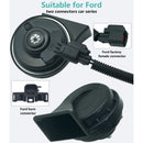 128dB Dual Tone Car Horn Set for Ford - Plug & Play Black DL165-ZFO