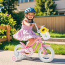 12 Inch Bicycle for Toddlers with Training Wheels and Basket - Ideal for Boys and Girls Ages 3-4