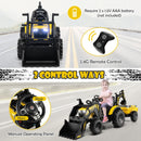 Versatile 3-in-1 Electric Excavator for Kids with 12V Rechargeable Battery & Dual Modes