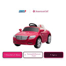 12V Pink Sports Car Ride-On with Doll Seat by American Girl