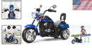 3-Wheel Electric Motorcycle for Kids, Blue
