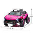 12V Licensed Pink Volkswagen Beetle Electric Ride-On Car for Kids, Speeds of 1.5-2.5MPH