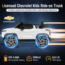 12V Licensed Chevrolet Truck Ride-On Electric Vehicle for Kids Ages 3 and Up