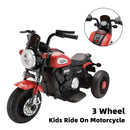 🏍️Electric 3 Wheel Ride On Motorcycle for Kids - 6V Dual Drive Toy in Red