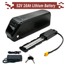 52V 16Ah Electric Bike Lithium Ion Battery with 50A BMS and 3A Charger