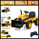 12V Remote-Controlled Kids Excavator with Adjustable Digger and LED Lights