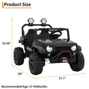 Garvee 24V Electric Ride-On Car for Older Kids with Remote Control and 4WD, 2-Seater