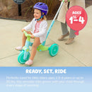 Dynacraft Bluey 3-in-1 Tricycle with Parental Push Handle for Ages 18 Months to 4 Years